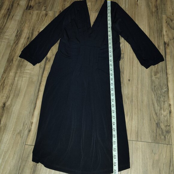 Rachael G. Black Summer Dress with 3/4 Sleeves, Size M and L - Picture 10 of 12